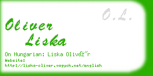 oliver liska business card
